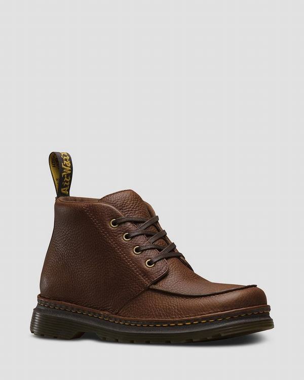 Dr Martens Pánské Chukka Boty Austin Grizzly Tmavě Hnědé, CZ-857624